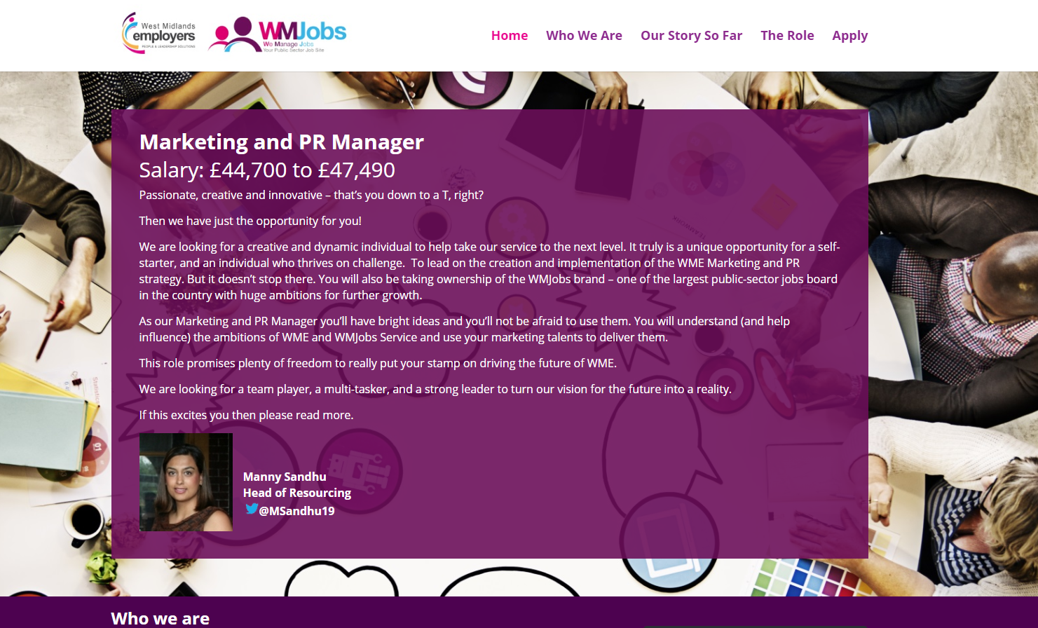 marketing manager website